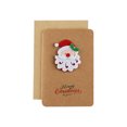 thumbnail image 1 of Agiferg Vintage Kraft Paper Christmas Greeting Card Handmade Blessing Gift Card With Envelope, 1 of 9