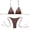 Brown #55, variant on Dresfit Simple Two Piece Swimsuit for Women - Breathable Fabric Beach Set Brown M