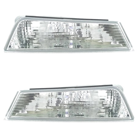 New Front Left and Front Right Turn Signal Light Compatible With Acura TL SH-AWD 6 Cyl 3.7L 2009-2011 By AC2532102 AC2533102 33301TK5A01 33351TK5A01