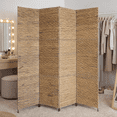 thumbnail image 5 of Proman Products Jakarta 4 Panels Folding Screen, 67" Tall, Natural, 5 of 7