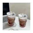 thumbnail image 2 of Vaso de café A rayas simples DENGXMXG con tapa 450ml 6 uds, 2 of 5