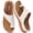 Beige, variant on Wedge Sandals for Women Flip Flops with Massage Footbed Casual Dressy Walking Sandals