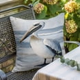 thumbnail image 2 of Pillow Covers 16x16 Inch, Painted Pelican Linen Pillowcase with Invisible Zipper, Ocean Birds Modernism Retro Decorative Throw Pillow Covers Cushion Case for Couch Sofa Bed Living Room, 2 of 9