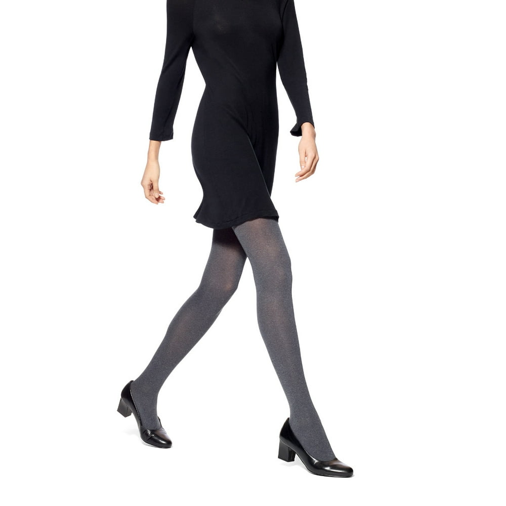 No nonsense No Nonsense Women's Super Opaque Control Top Tights 1 Pair Pack Graphite Heather