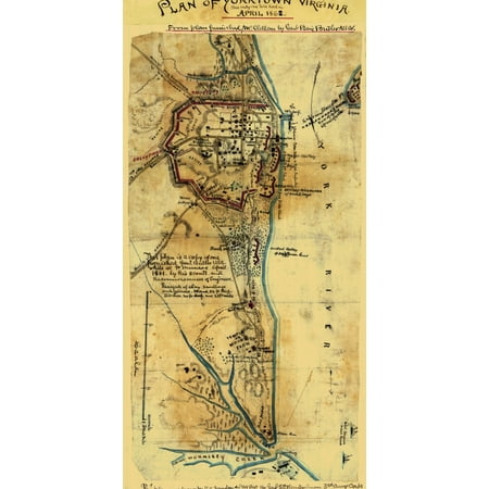 Plan of Yorktown Virginia  April 1862  Area of the York River coastline from Windmill Creek to Wormsley Creek with particular attention to the landforms and defenses around Yorktown and the layout (Best Magnetic Generator Plans)