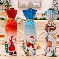 thumbnail image 5 of Funda para botella de vino de Navidad, bolsas reutilizables para botellas de vino para decoración de fiesta en casa de boda de Navidad, 5 of 5