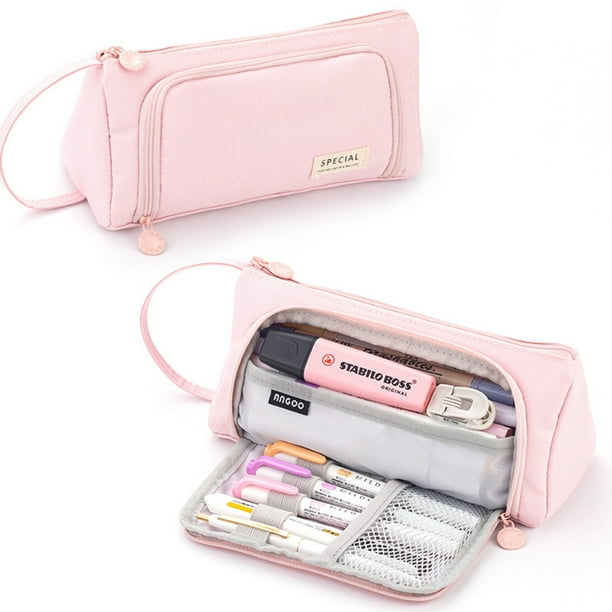 Estuche para lápices Estuche para lápices de mano Estuche para lápices con múltiples ranuras Estuche para bolígrafos Papelería