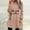 Pink, variant on asdoklhq Christmas Long Sweaters for Women Christmas Round- Neck and Winter Loose Solid Pocket Warm Long Sleeve Blouse Army Green 3X