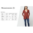 thumbnail image 6 of Conceited Women's Cardigan with Snap Button Down and Pockets - V-neck Soft Knitwear Sweater, 6 of 6