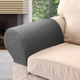 thumbnail image 3 of ODOMY 2PCS Super Stetch Waterproof Sofa Armrest Cover Anti-Slip Sofa Armchair Slipcovers Furniture Protector Home Decor 4 Colors, 3 of 11