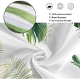 thumbnail image 5 of Tropical Plants Shower Curtain, Green Botanical Palms Monstera Leaf Gold Banana Leaves Bathroom Curtain Home Decor Waterproof Fabric Machine Washable with 12 Hooks, 5 of 6