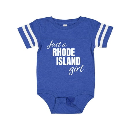 

Inktastic Just a Rhode Island Girl Born and Raised Gift Baby Girl Bodysuit