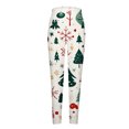 thumbnail image 5 of Besolor Christmas Leggings for Women Snowflake Xmas Trees Printed Holiday Tights High Waisted Workout Gym Pants, 5 of 6