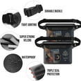 thumbnail image 3 of Livhil Waterproof Dry Bag and Waterproof Cell Phone Bag for Outdoor Water Sports Paddle Waterproof Pouch Bag Case (2 * Phone Case(Clear) + 2 * Fanny Pack(Black)), 3 of 8