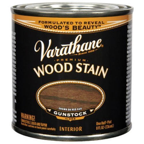 Varathane 211805 Premium Wood Stain, Half Pint, Gunstock