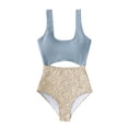 thumbnail image 2 of Awdenio Tummy Control Swimsuits for Women Bathing Suit High Waisted Cut Out Monokini One Piece Swimsuit, 2 of 4