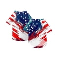 thumbnail image 2 of Patriotic Star Dog Shirt, Breathable Lightweight Pet Clothes, 4th of July Dog Tee, American Flag Print Dog Outfit for Summer (White,XL), 2 of 8