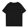 thumbnail image 4 of NAMTYQX Womens Tops Plus Size Printed Stretch Boxy Fit Trendy Airoft Crewneck Muster Short Sleeve Shirts for Women Black Size XL, 4 of 5