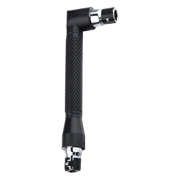 Mini Llave De Doble Cabeza Y Enchufe Cromado, Mango De Extensión En Forma De L De 44565 Pulgadas, Práctica Llave Hexagonal Rápida Serendint TO002608-00