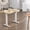 Nature, variant on INNOVAR Electric Standing Desk - 32x19 inches Small Height Adjustable Stand Up Desk, Modern Sit Stand Students Desk for Home Office, Nature Top/White Frame