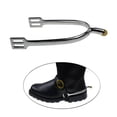 thumbnail image 3 of Horse Spurs, Zinc Alloy Material Erosion Spurs Spurs with Rotatable Copper Riding Horse Accessory Exquisite Workmanship, Practical a pair, 3 of 5