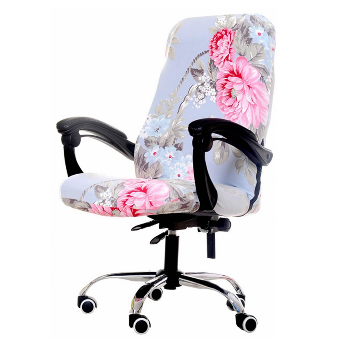 Printed Office Computer Swivel Chair Seat Cover Arm Chair Cover