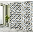 thumbnail image 5 of Ambesonne Cartoon Shower Curtain, Cactus Plant Leaves Lion, 69"Wx70"L, Multicolor, 5 of 5