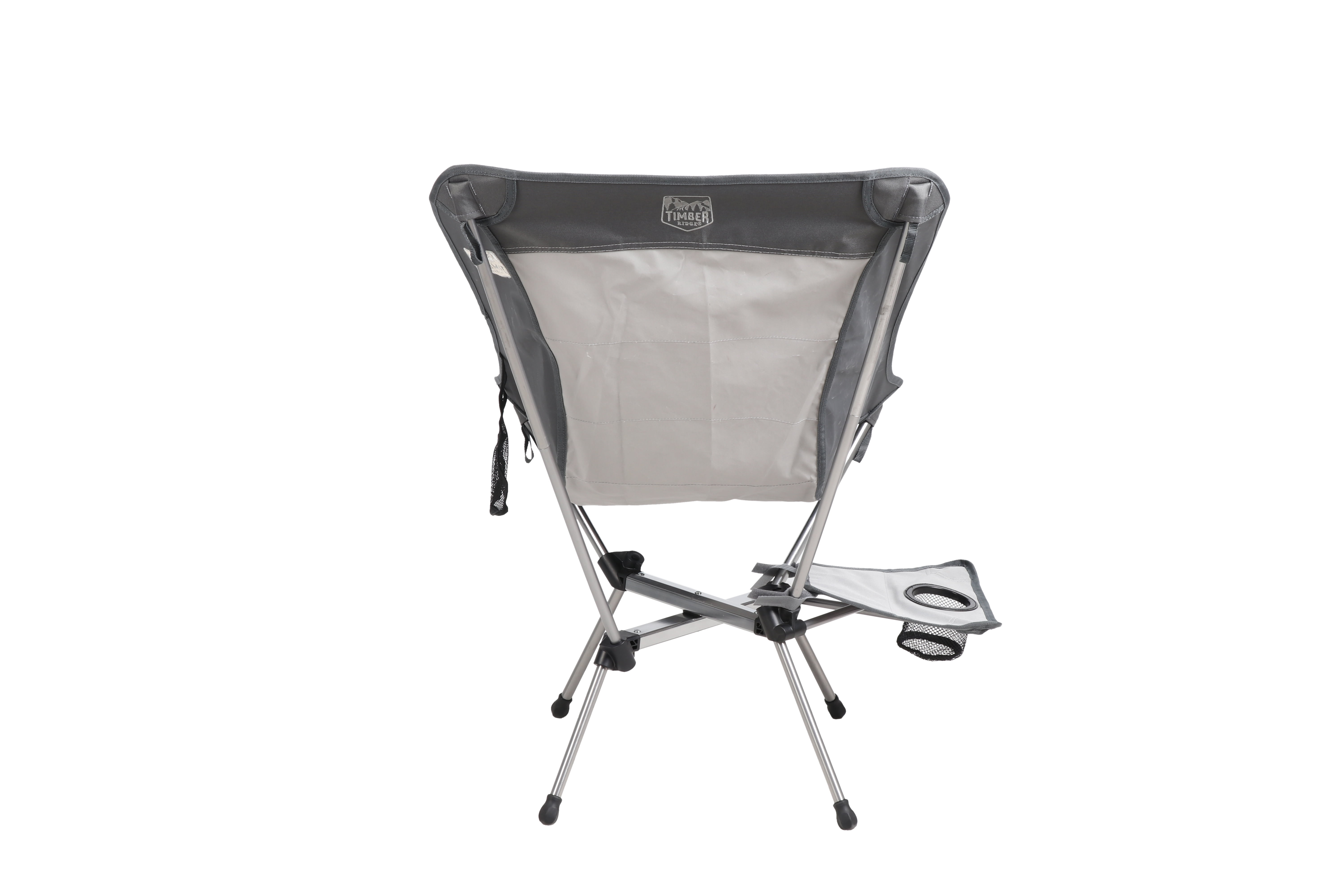 Timber Ridge Yew Backpack Camping Chair with Table, Gray
