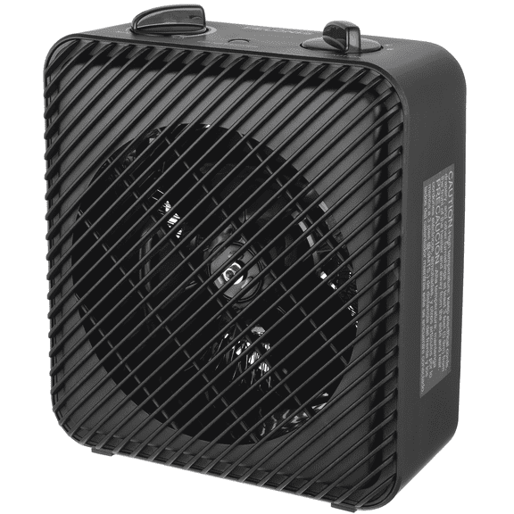 Pelonis 1500W 3-Speed Electric Fan-Forced Space Heater, PSH08F1ABB, Black