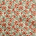 thumbnail image 1 of oneOone Cotton Flex Orange Fabric Florals Craft Projects Decor Fabric Printed By The Yard 40 Inch Wide, 1 of 4
