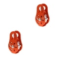 thumbnail image 4 of Greeniant Polea de escalada en roca, poleas de montañismo para cordones de 8-12mm, equipo de rapel, accesorio de trabajo aéreo, equipo de transporte al Naranja 2piezas Greeniant CBP183328, 4 of 6