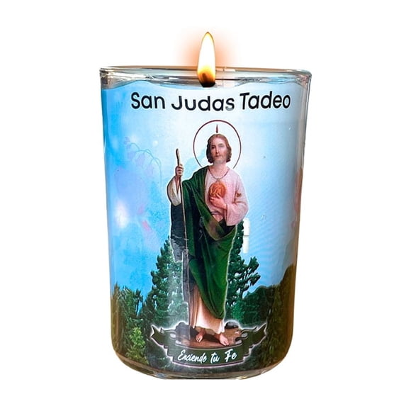 VELADORA CAFETERO SAN JUDAS TADEO - VASO REUTILIZABLE