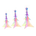 thumbnail image 3 of 3 miniárboles navideños acrílicos para decorar, fáciles de montar, artificiales, para mesa de hotel o fiesta., 3 of 7