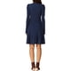 thumbnail image 3 of INSPIRE CHIC Vestido de Suéter para Mujer con Cuello Redondo, Manga Larga Abullonada, Bolsillos Laterales, Color Sólido, Talla S Azul Oscuro, 3 of 6