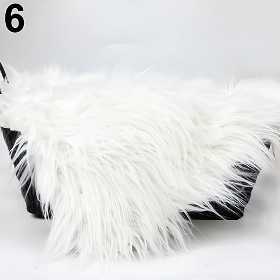 AUQ Faux Fur Photography Photo Prop Baby Newborn Blanket Background Backdrop Rug