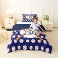 thumbnail image 2 of Erosebridal Sport Letter Monogrammed E Twin Comforter Sets 3-Piece for Teens,Baseball Gamer Bedding Set for Boys Girls,Navy Blue Reversible,Breathable Home Decor, 2 of 6