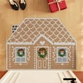 thumbnail image 4 of KOYPTL Christmas Rugs for Front Door,40*60 Cute House Bathroom Mat Non Slip Durable Washable Absorbent Doormat,Bedroom Mat for Indoor Outdoor Porch Home Decor, 4 of 7