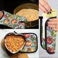 thumbnail image 5 of Yayeee Oven Mitts and Pot Holder Set of 2 Heat Resistant Kitchen Gloves Baking Hot Pad, Floral Tomatoes, 5 of 5
