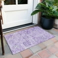 thumbnail image 6 of Addison Rugs Chantille Indoor/Outdoor Traditional Damask Lavender Washable Rectangle Rug, 1'8" x 2'6", 6 of 6