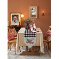 thumbnail image 5 of Table Runner Dresser Scarves Winter Christmas Red Truck and Pine Cotton Linen Burlap Table Cover Rustic Burlap and Lattice Table Runners for Family Kitchen Dining Holiday Party Banquet Decor, 5 of 5
