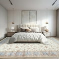 thumbnail image 6 of Wellber Vintage Area Rug for Bedroom,Soft Rugs for Living Room Nursery Carpet Home Decor,6'x9',Beige, 6 of 7