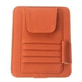 thumbnail image 1 of Visera Almacenamiento Sombrilla Funda Billetera Cuero PU Estuche de almacenamiento Gafas T Abanopi Almacenamiento de visera, 1 of 6