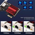 thumbnail image 3 of 2.5G PCIE to RJ45 Network Card RTL8125B Chip 100/1000Mbps for Win7/8, 3 of 5