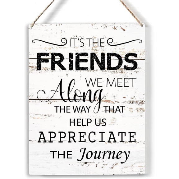the Way That Help Us Wood Sign Friendship Quote Wooden Signs Rustic Hanging Plaque Home Wall Art 8x10 Sign Wall Decor for Home