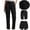 A08 Black, variant on High Waisted Cargo Pants for Women Straight Leg Work Trousers Multi-Pockets Utility Bottoms Breathable Cotton Twill Outdoorwear