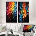 thumbnail image 1 of Designart "Shimmering Beats Compact Discs wall art II" Compact Discs Framed Wall Art Set Of 2 - Multi-Color Fashion Framed Canvas Set For Living Room Decor, 1 of 6