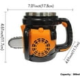 thumbnail image 5 of Hyper-Realistic Mechanical Chainsaw Travel Mug | Stainless Steel Liner Heat Resistant Cup for Hot Cold Drinks | Unique Collector Gift 300ML（2 PCS）, 5 of 5