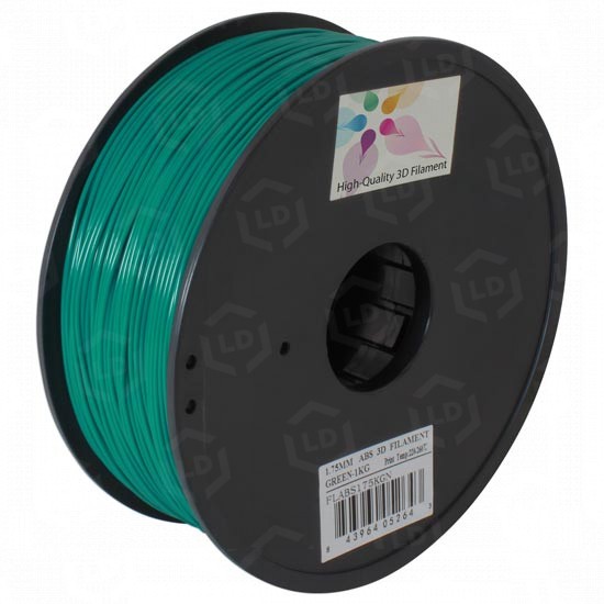 LD Products Green ABS 3D Printing Filament