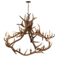 thumbnail image 4 of Meyda Tiffany 200468 Antlers 12 Light 56" Wide Antler Candle Style Chandelier - Copper, 4 of 6