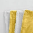thumbnail image 3 of Elegant Comfort Reversible and Ultra-Plush Flannel Fleece Sherpa Throw- Lightweight Soft and Cozy- All Season Decorative Throw, Perfect for Lounging, 50 x 60 inches, Yellow, 3 of 6
